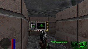 Screenshot titled "Look, I tried to do a bit, but it apparently doesn't read well... The left display dims on the pistols, okay?"